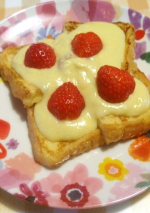 オレンジクリームのフレンチトースト♪-レシピのメイン写真