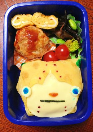 妖怪ウオッチ キャラ弁 ゴルにゃん♪-レシピのメイン写真
