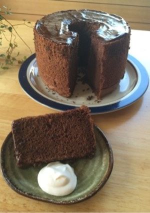 大人のチョコシフォンケーキ-レシピのメイン写真
