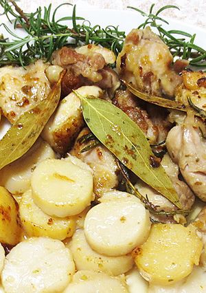 ホタテと鶏のシンプルハーブ焼き-レシピのメイン写真