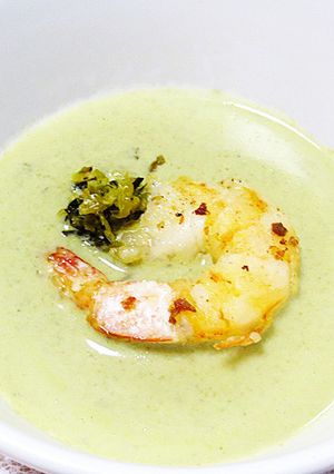 空豆のスープ（イタリア＋中華風）-レシピのメイン写真