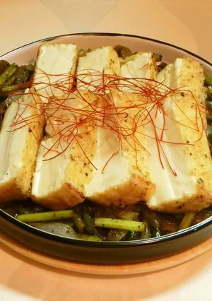 にんにくの芽と厚揚げ豆腐ステーキ-レシピのメイン写真