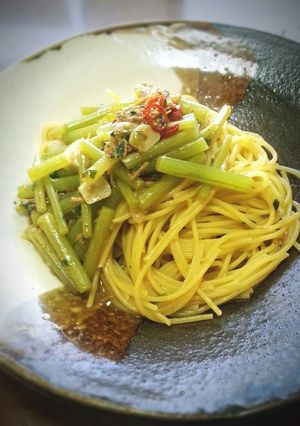 「ちりめんじゃこ」と「ふき」のパスタ♪-レシピのメイン写真