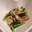 小松菜とちくわのにんにく醤油炒め
