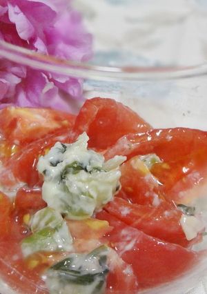 トマトの野沢菜わさび和え-レシピのメイン写真