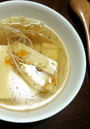 節約♢もやしと豆腐のさっぱりスープ-レシピのメイン写真