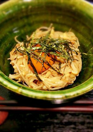 ダイエットに☆えのきの月見蕎麦風-レシピのメイン写真