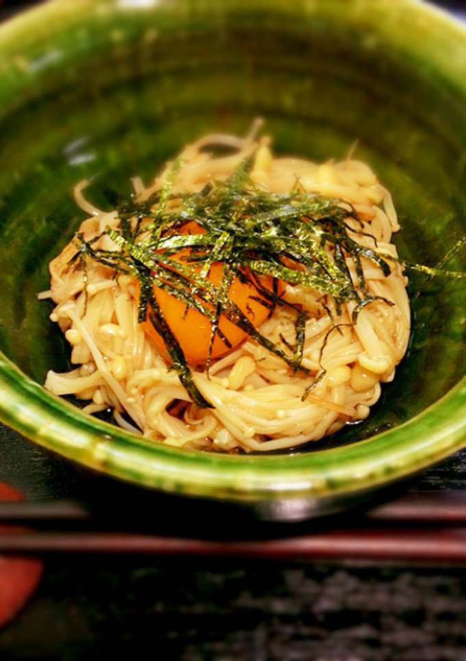 ダイエットに☆えのきの月見蕎麦風-レシピのメイン写真