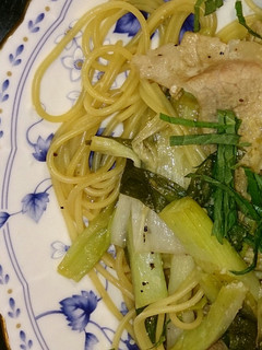 柚子こしょうで♪豚肉とおネギのパスタ-レシピのメイン写真