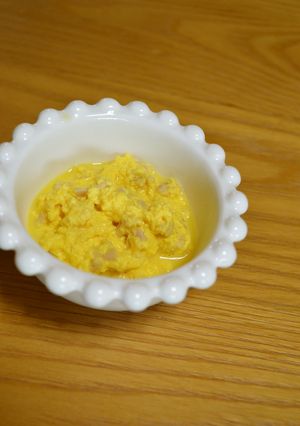 離乳食*中期～『納豆スクランブルエッグ』-レシピのメイン写真