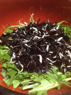 水菜とひじきのおかずサラダ☆-レシピのメイン写真
