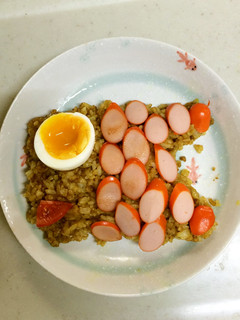 こいのぼりカレー炒飯-レシピのメイン写真