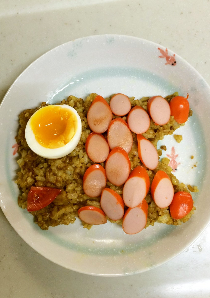 こいのぼりカレー炒飯-レシピのメイン写真