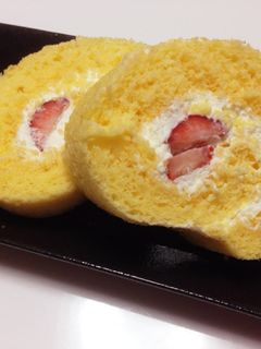 いちごのロールケーキ♥︎-レシピのメイン写真