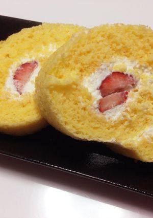 いちごのロールケーキ♥︎-レシピのメイン写真