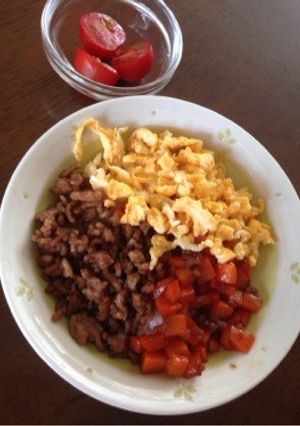 離乳食後期〜幼児 簡単ランチ三色丼-レシピのメイン写真