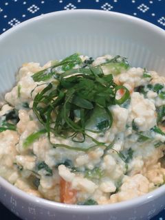 にがうりと青じその入った白和え-レシピのメイン写真