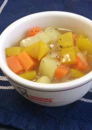 あるもので☆たっぷり野菜のコンソメスープ-レシピのメイン写真