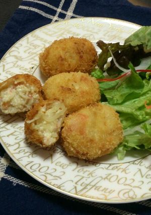 豆腐とかにかまで☆かにクリームコロッケ-レシピのメイン写真