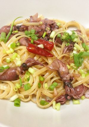 ホタルイカの醤油ペペロンチーノ-レシピのメイン写真