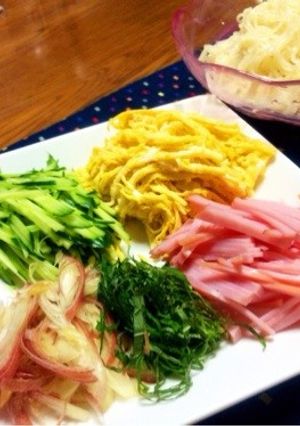 我が家の冷麦・ソーメンの具♬-レシピのメイン写真