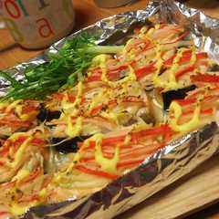 รูปของ 簡単☆鮭のカニマヨ焼き