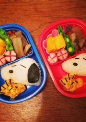 キャラ弁♪スヌーピー♪-レシピのメイン写真
