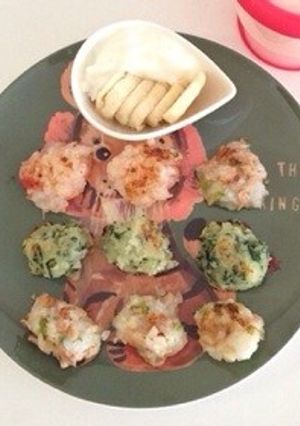 [離乳食後期]お野菜たっぷりお焼き-レシピのメイン写真