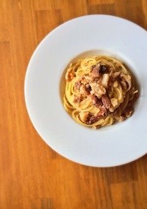 ベーコンとくるみのクリームパスタ-レシピのメイン写真