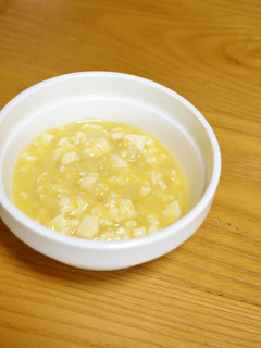 離乳食*中期~『豆腐と魚のコーン和え』-レシピのメイン写真