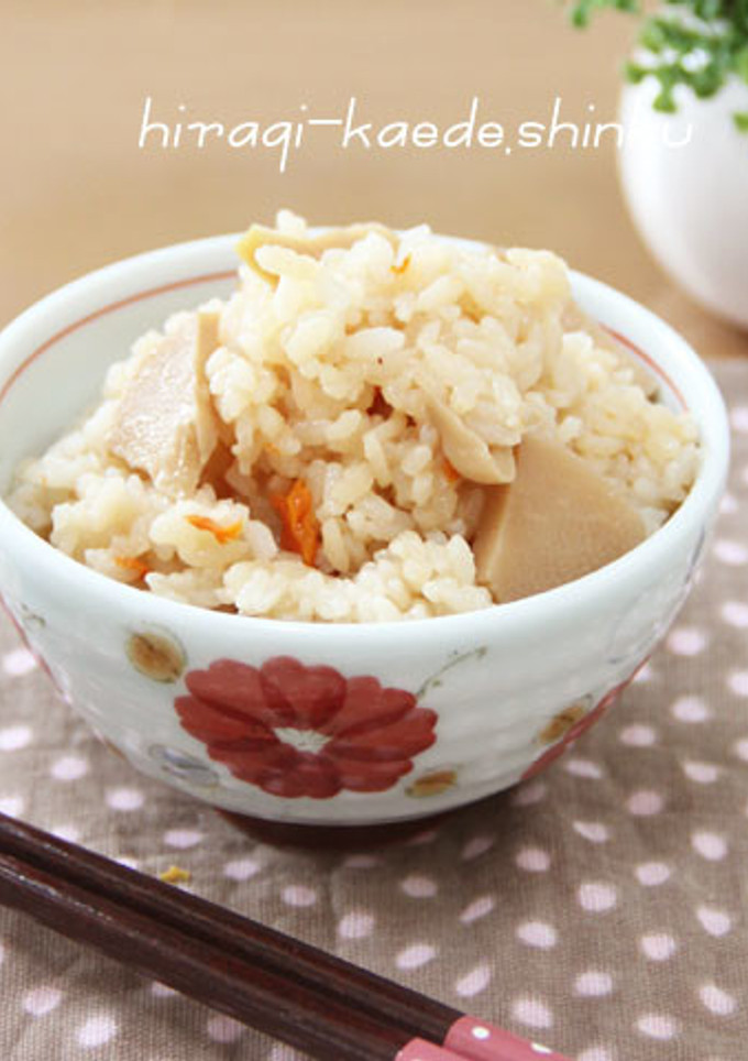 めんつゆで簡単♪たけのこの炊き込みご飯-レシピのメイン写真