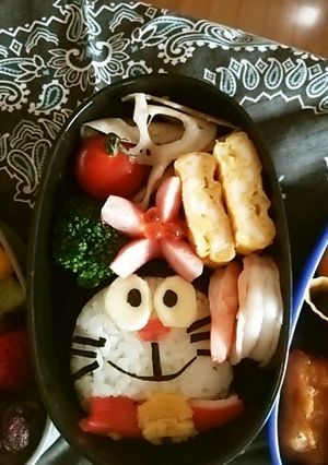 ﾀｹｺﾌﾟﾀｰドラえもん弁当by.千風。-レシピのメイン写真