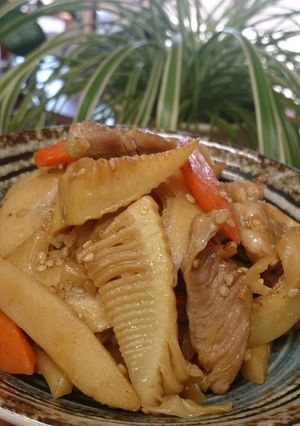 簡単☆時短☆たけのこと鶏のきんぴら-レシピのメイン写真