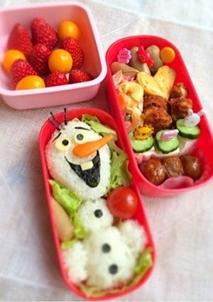 オラフでおにぎり☆キャラ弁-レシピのメイン写真