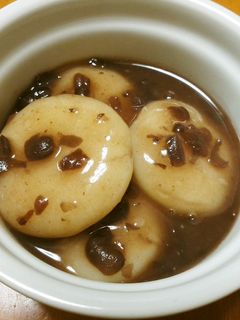 豆腐白玉のぜんざい-レシピのメイン写真