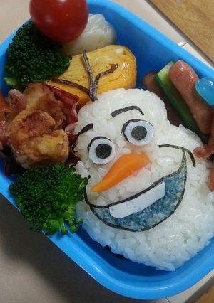アナと雪の女王 オラフ キャラ弁-レシピのメイン写真