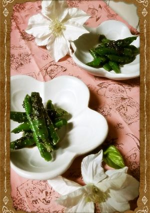 いんげんの白黒胡麻和え-レシピのメイン写真