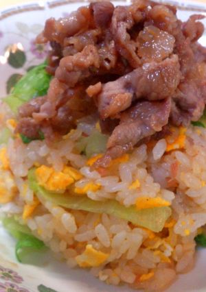 簡単！激ウマ！焼肉レタスチャーハン-レシピのメイン写真