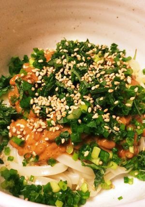 冷凍うどんで簡単納豆うどん！-レシピのメイン写真