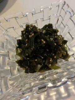 ワカメのゴマ油炒め-レシピのメイン写真