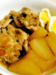 鶏手羽元と大根、卵の煮物-レシピのメイン写真