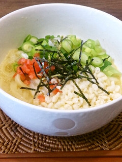 ランチや夜食に!超簡単釜玉うどん-レシピのメイン写真