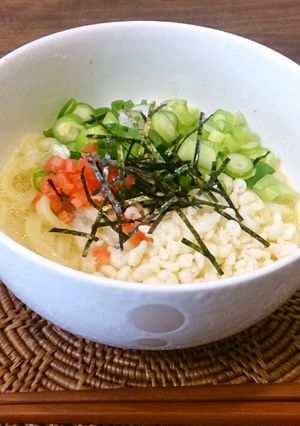 ランチや夜食に!超簡単釜玉うどん-レシピのメイン写真
