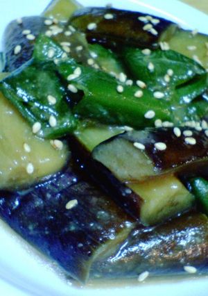茄子とピーマンの味噌炒め(人´ω`*)-レシピのメイン写真