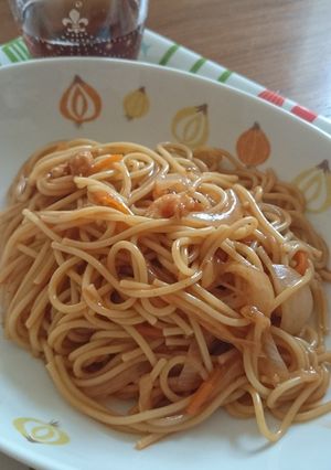甘エビの出汁で簡単パスタ。-レシピのメイン写真