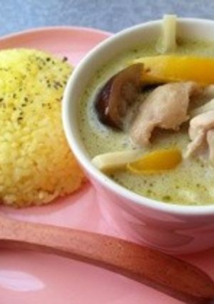ココナッツミルクたっぷりのグリーンカレー-レシピのメイン写真