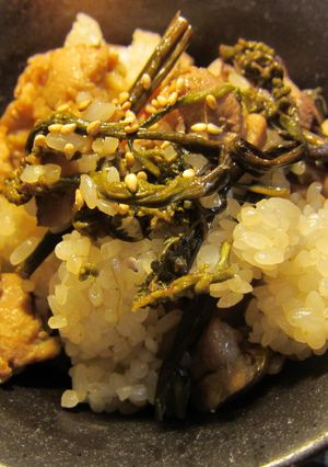 わらび（山菜）の甘辛混ぜおこわ（ご飯）-レシピのメイン写真