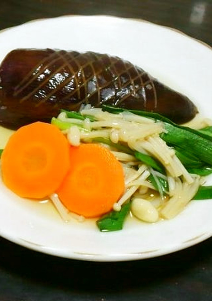 茄子とニラ・えのきの煮物♪-レシピのメイン写真