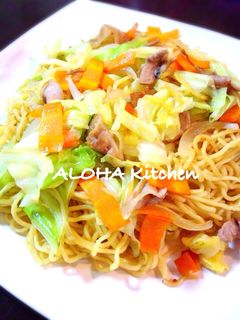 味覇で簡単!野菜たっぷり塩焼きそば!-レシピのメイン写真