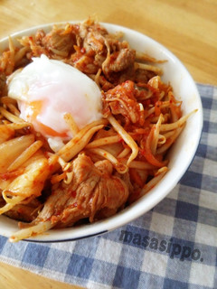 少ない材料で美味しい*豚キムチもやし*-レシピのメイン写真
